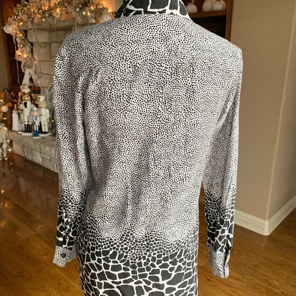 Mischa Animal Print Apparel Button Down Shirt - Picture 2 of 10
